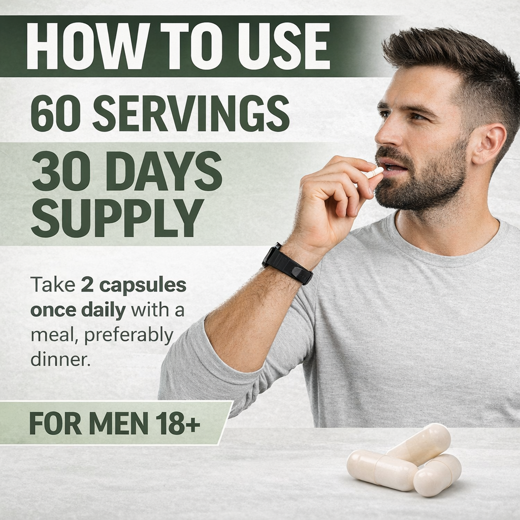 Herbal Prostate Support (Saw Palmetto + Pumpkin Extract)