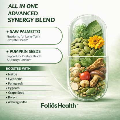 Herbal Prostate Support (Saw Palmetto + Pumpkin Extract)